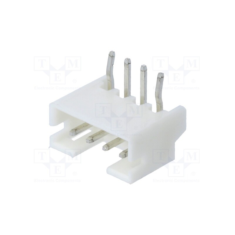 100 pcs : DS1066-4MRW6SA - Socket, wire-board, male, 2mm, PIN: 4, THT, 100V, 2A, tinned, -25÷85°C