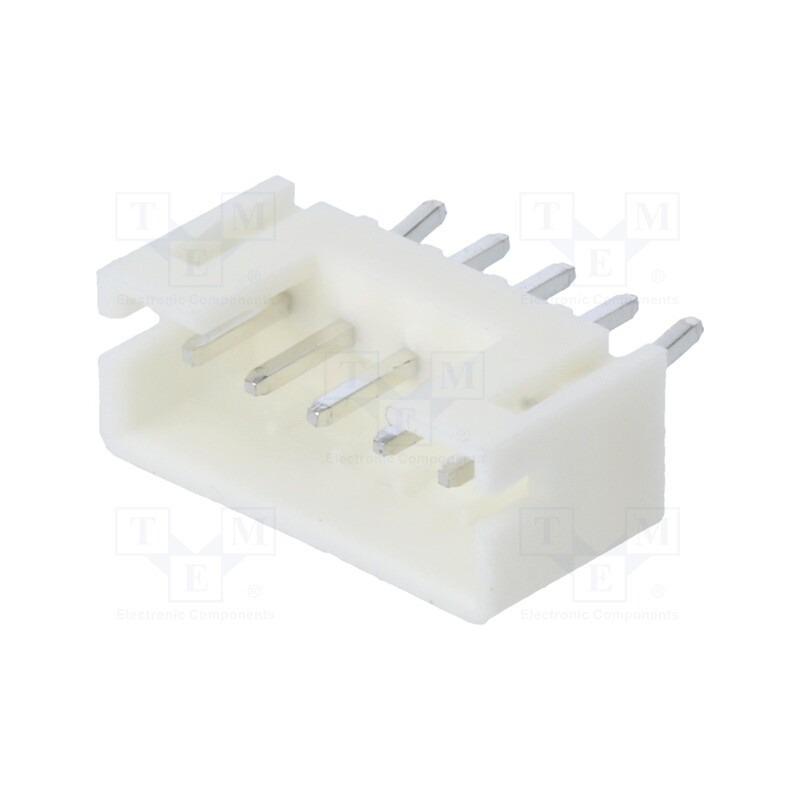 100 pcs : DS1066-5MVW6S - Socket, wire-board, male, 2mm, PIN: 5, THT, 100V, 2A, tinned, -25÷85°C