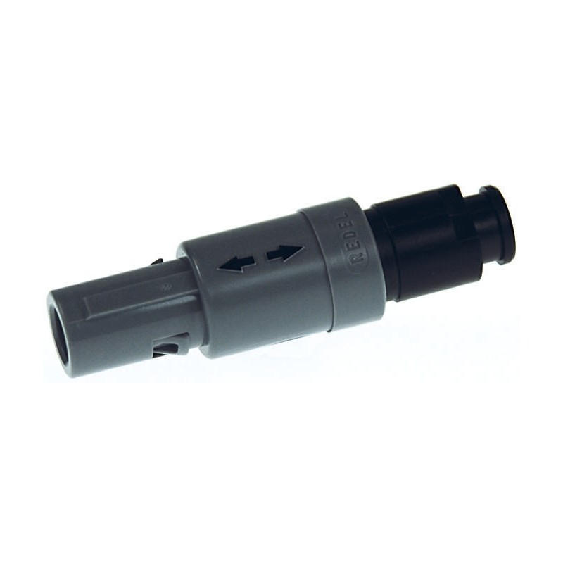 1 pcs - Lemo Circular Connector, 2 Contacts, Cable Mount, Plug, Male, IP64, Redel P Series