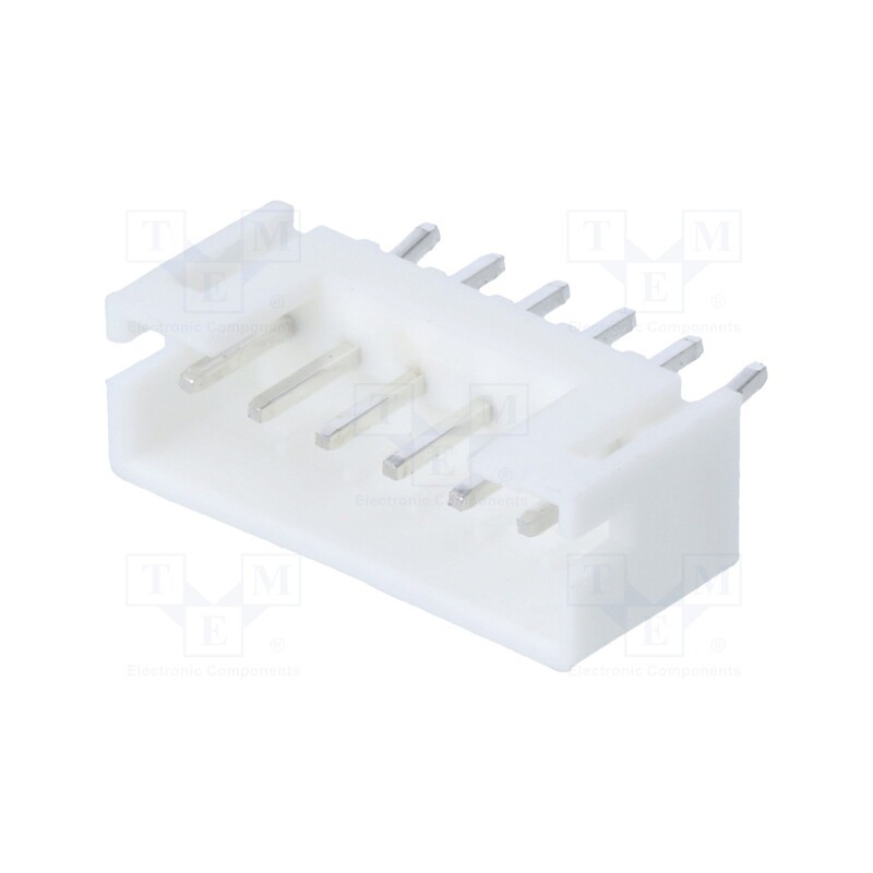 100 pcs : DS1066-6MVW6S - Socket, wire-board, male, 2mm, PIN: 6, THT, 100V, 2A, tinned, -25÷85°C