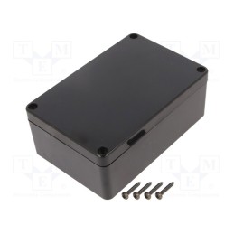 10 pcs : KM-276BK - Enclosure: multipurpose, X: 70mm, Y: 105mm, Z: 40mm, ABS, black, IP65