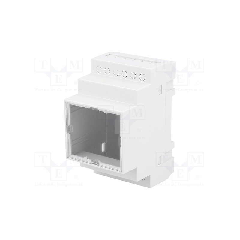 10 pcs : Z107JFP ABS V0 - Enclosure: for DIN rail mounting, Y: 90mm, X: 52mm, Z: 65mm, ABS