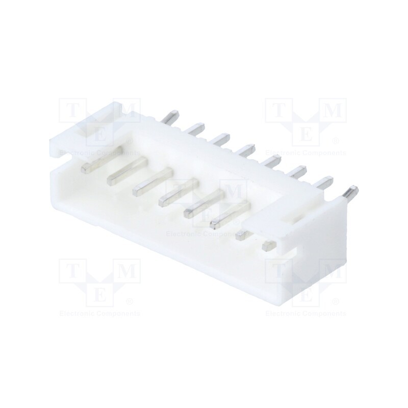 100 pcs : DS1066-8MVW6SA - Socket, wire-board, male, 2mm, PIN: 8, THT, 100V, 2A, tinned, -25÷85°C