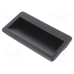 10 pcs : 3233.2003 - Handle, ABS, black, H: 18mm, L: 56.3mm, W: 110mm