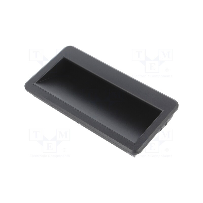 10 pcs : 3233.2003 - Handle, ABS, black, H: 18mm, L: 56.3mm, W: 110mm