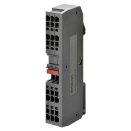 1 pcs - Omron XW6T Series Red DIN Rail Terminal Block, 0.08 - 1.5mm², Screw Termination