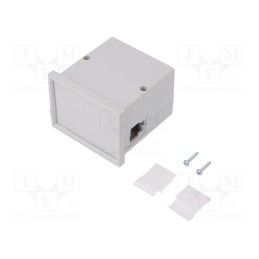10 pcs : KM-62-PG/GY - Enclosure: panel, X: 72mm, Y: 72mm, Z: 55mm, ABS, grey, screwed