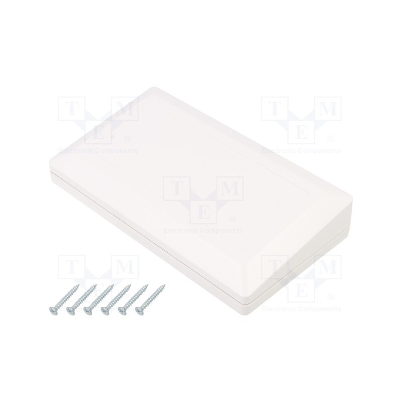 10 pcs : Z133BH ABS - Enclosure: desktop, X: 180mm, Y: 100mm, Z: 41.5mm, ABS, white, gasket