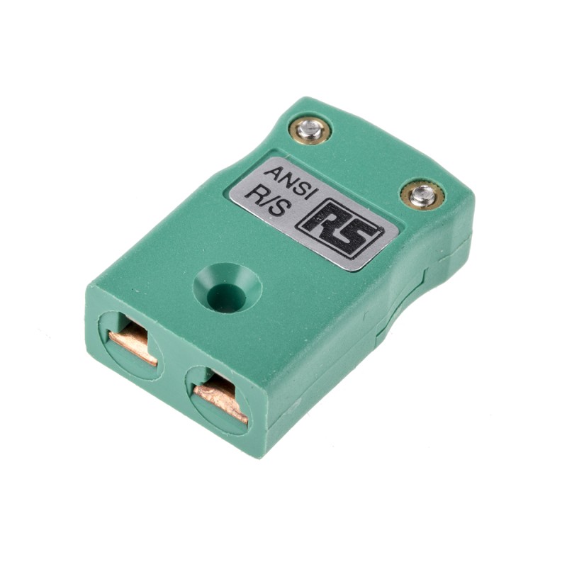 1 pcs - RS PRO In-Line Thermocouple Connector for Use with Type R/S Thermocouple, Miniature Size, ANSI Standard