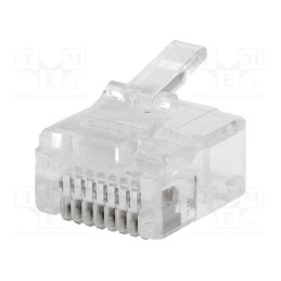 50 pcs : DS1123-03-P80T - Plug, RJ45, PIN: 8, short, Layout: 8p8c, for cable, IDC,crimped