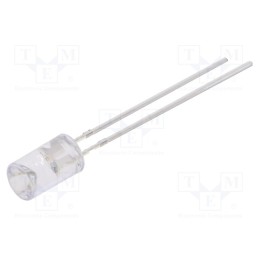 10 pcs : OSG5DK5MC1B - LED, 5mm, green, 1560÷2180mcd, 120°, 2.5÷5V, Lens: transparent