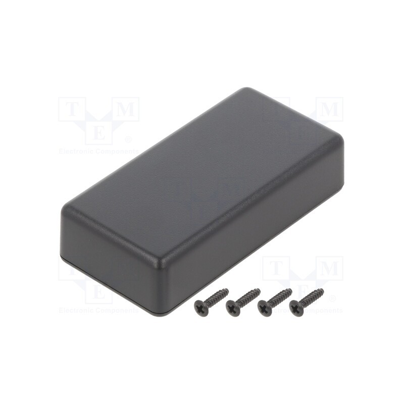 10 pcs : TW4-2-8B - Enclosure: multipurpose, X: 35mm, Y: 80.3mm, Z: 20mm, TW, ABS, black