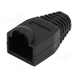50 pcs : DS1124-03-PB - RJ45 plug boot, 6.5mm, black