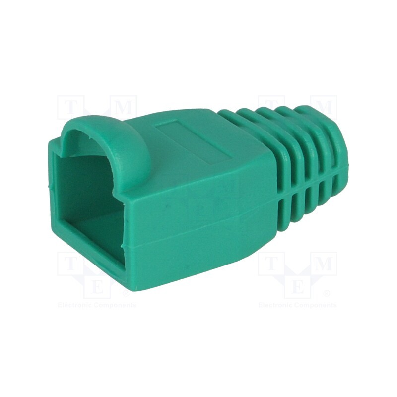 50 pcs : DS1124-03-PG - RJ45 plug boot, 6.5mm, green