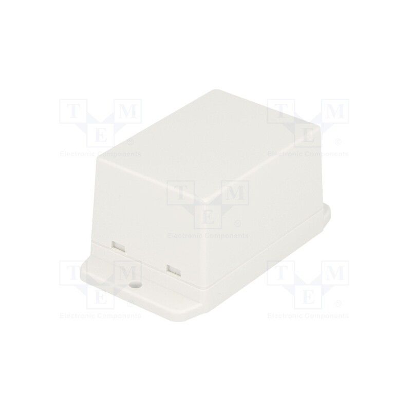 10 pcs : NUB705042WH - Enclosure: multipurpose, X: 50.4mm, Y: 70mm, Z: 42mm, ABS, white