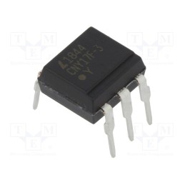 10 pcs : CNY17F-3 - Optocoupler, THT, Ch: 1, OUT: transistor, Uinsul: 5kV, Uce: 70V, DIP6