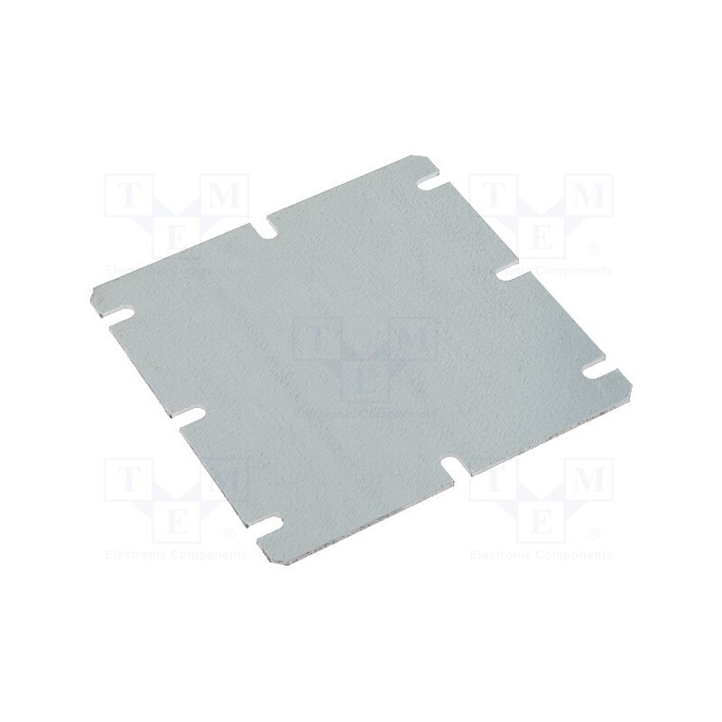 10 pcs : MIV 125 - Mounting plate, steel, W: 98mm, L: 98mm, Thk: 1.5mm, Plating: zinc