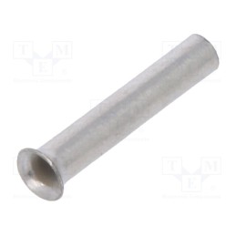 50 pcs : E08KH-01010100500 - Tip: bootlace ferrule, non-insulated, copper, 0.34mm2, 7mm, tinned