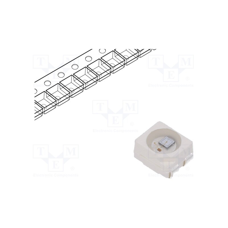 10 pcs : OSR5MAS3C1A-CRLED14 - LED, SMD, 3528,PLCC4, red, 400mcd, 3.5x2.8x1.9mm, 120°, 5÷20V, 14mA