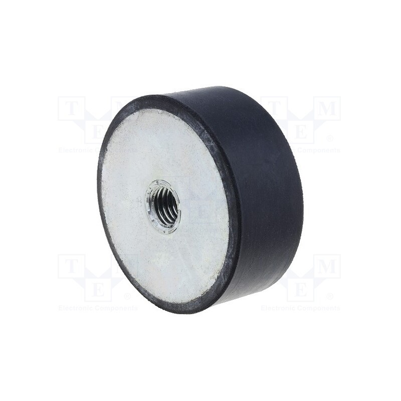 10 pcs : DVA.5-50-20-M10-55 - Vibroisolation foot, Ø: 50mm, H: 20mm, Shore hardness: 55±5, 2587N