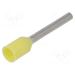 50 pcs : E08KH-02010100701 - Tip: bootlace ferrule, insulated, copper, 0.25mm2, 8mm, tinned