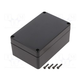10 pcs : KM-275BK - Enclosure: multipurpose, X: 70mm, Y: 105mm, Z: 45mm, ABS, black, IP65