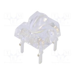 10 pcs : OSW54LZG71D - LED Super Flux, oval, 7.62x7.62mm, white cold, 12000÷14400mcd