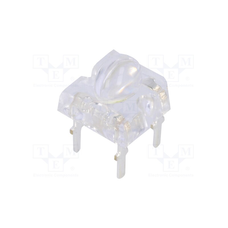 10 pcs : OSW54LZG71D - LED Super Flux, oval, 7.62x7.62mm, white cold, 12000÷14400mcd