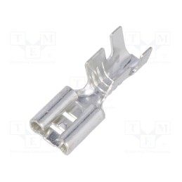 50 pcs : E10KN-01010101201 - Terminal: flat, 6.3mm, 0.8mm, female, 4÷6mm2, crimped, for cable