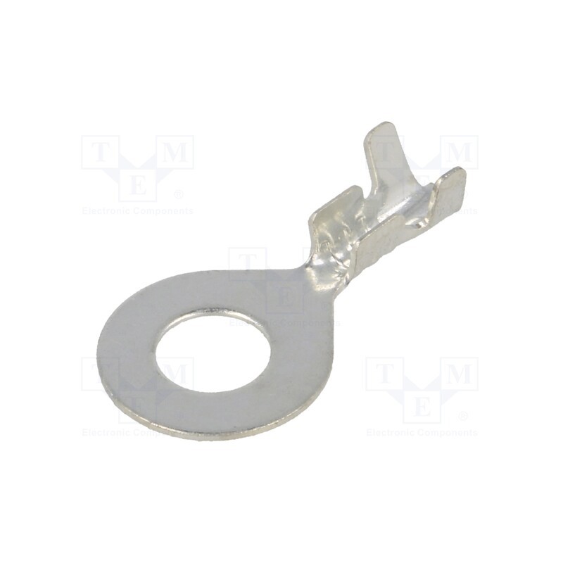 50 pcs : E10KN-01050100301 - Tip: ring, M6, 0.5÷1mm2, crimped, for cable, tinned, brass