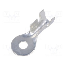 50 pcs : E10KN-01050100401 - Tip: ring, M3, 1.5÷2.5mm2, crimped, for cable, tinned, brass