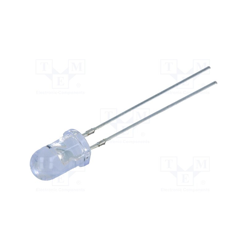10 pcs : OSG8HA5A31A-5V - LED, 5mm, yellow green, 500÷750mcd, 30°, Front: convex, 5V