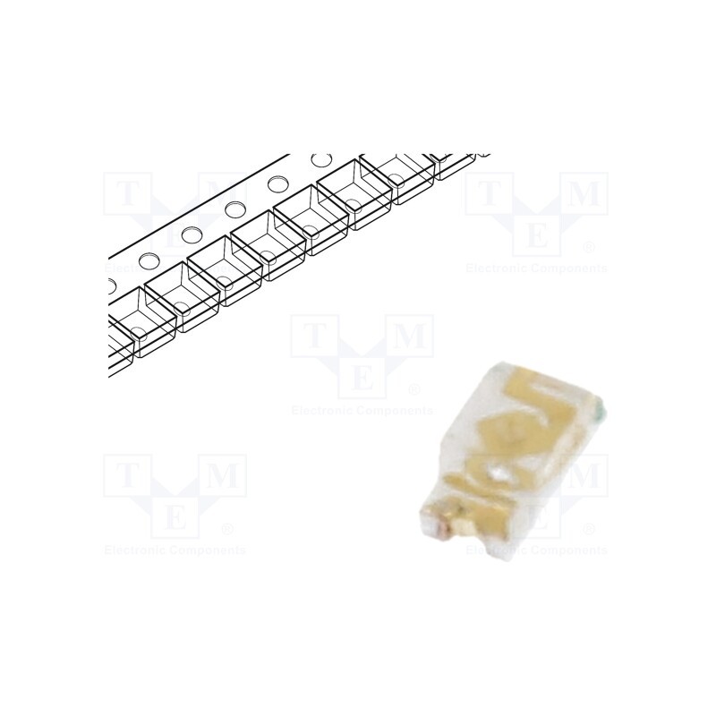 10 pcs : 598-8091-107F - LED, SMD, 0603, blue, 90÷260mcd, 1.6x0.8x0.7mm, 140°, 2.8÷3.5V, 20mA
