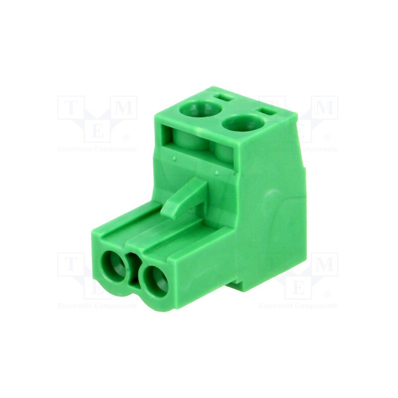 50 pcs : EBHA-02-D - Pluggable terminal block, 5.08mm, ways: 2, straight, plug, female