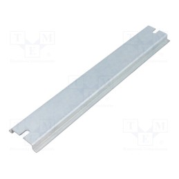 10 pcs : TZ35.179 - DIN rail, steel, W: 35mm, L: 196mm, ZP21014060, Plating: zinc
