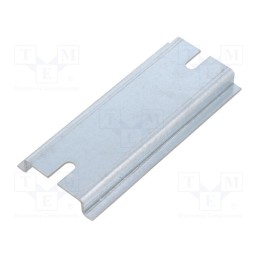 10 pcs : TZ35.59 - DIN rail, steel, W: 35mm, L: 80mm, ZP909060, Plating: zinc