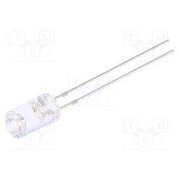 10 pcs : OSY5MF5MC1B - LED, 5mm, yellow, blinking, 220÷330mcd, 120°, 3÷5V, Front: recessed