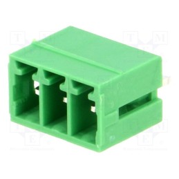 50 pcs : EBRA-03-A - Pluggable terminal block, 3.5mm, ways: 3, straight, socket, male