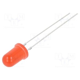 10 pcs : OSR5JS5B64A - LED, 5mm, red, blinking, 220÷330mcd, 60°, 3÷5V, 20mA, Front: convex