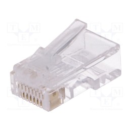 50 pcs : EMP881AF2000000 - Plug, RJ45, PIN: 8, Contacts: phosphor bronze, gold-plated, UL94V-2
