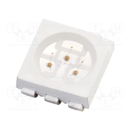 10 pcs : N0R13S17 - LED, SMD, 5050, red, 1000÷1900mcd, 5x5x1.6mm, 120°, 1.7÷2.5V, 20mA