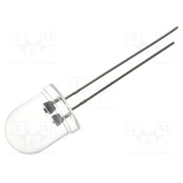 10 pcs : OSHR0X31A - LED, 10mm, red, blinking, 1120÷2180mcd, 30°, 4.5÷6V, 20mA