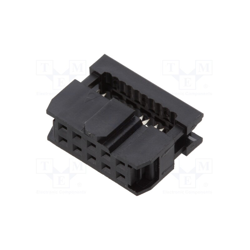 50 pcs : FCS-C1-10-G - Plug, IDC, female, PIN: 10, without strain relief, IDC, 1.27mm