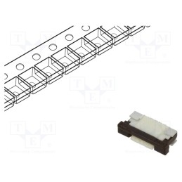 50 pcs : FFC3B07-04-T - Connector: FFC/FPC, horizontal, PIN: 4, ZIF, SMT, 50V, 0.4A, tinned