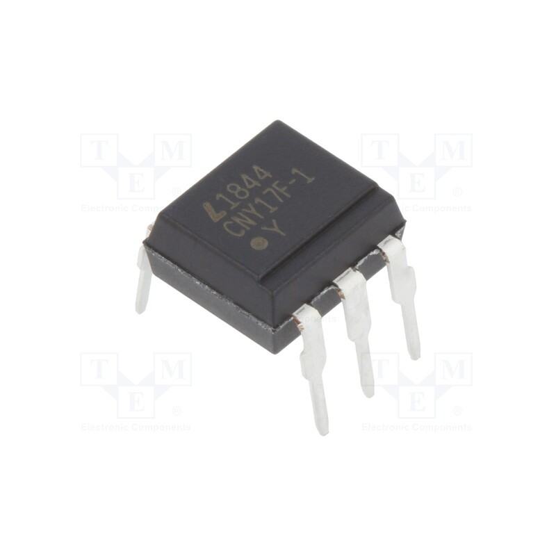 10 pcs : CNY17F-1 - Optocoupler, THT, Ch: 1, OUT: transistor, Uinsul: 5kV, Uce: 70V, DIP6