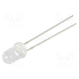 10 pcs : OSR7CA5111A - LED, 5mm, red, 12000÷14400mcd, 15°, convex, No.of term: 2