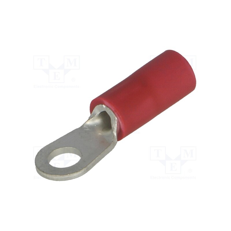 50 pcs : FVGS3-1 (LF) K - Tip: ring, M3, Ø: 3.2mm, 0.5÷1.5mm2, crimped, for cable, insulated