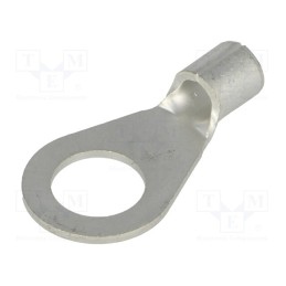 50 pcs : GS6-6 - Tip: ring, M6, 2.5÷6mm2, crimped, for cable, non-insulated, tinned