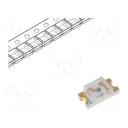 50 pcs : LL-S150SC-2S - LED, SMD, 1206, red, 10÷20mcd, 3.2x1.6x1.1mm, 120°, 1.5÷2.4V, 20mA