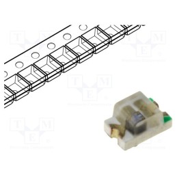 50 pcs : OSO50805C1E - LED, SMD, 0805, orange, 100÷120mcd, 2x1.25x0.8mm, 120°, 2÷2.6V, 20mA